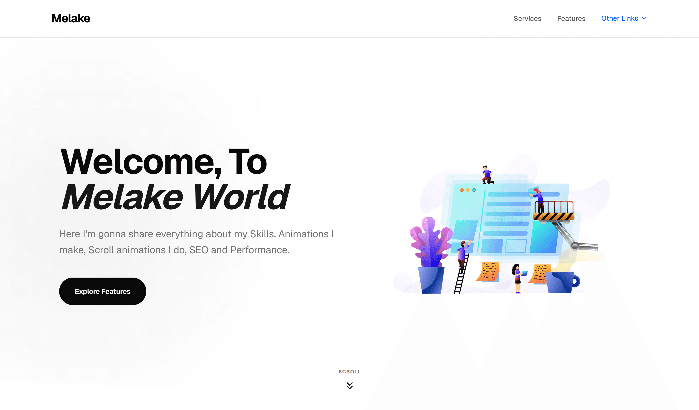 Animated Landing Page