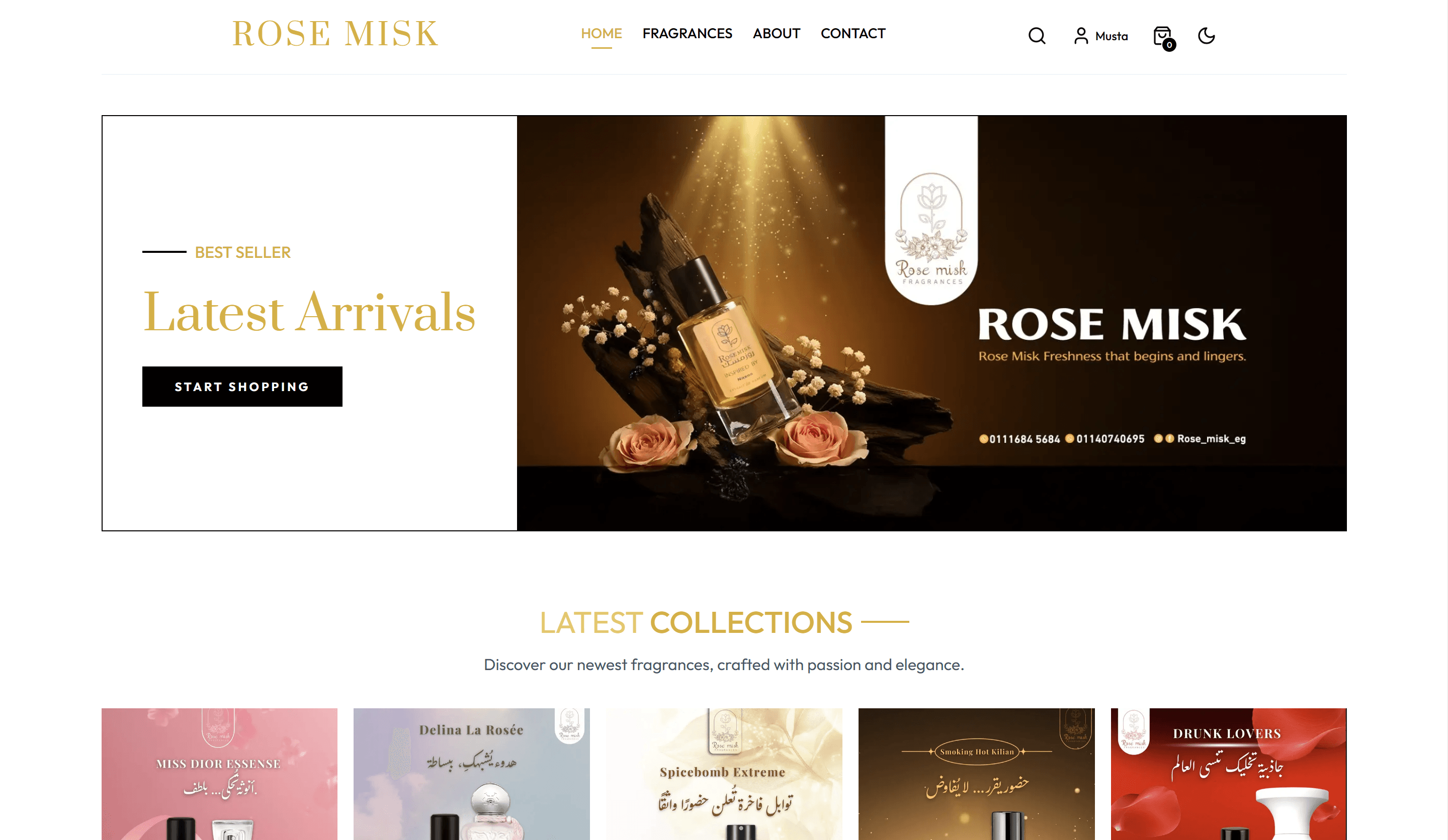 Rose Misk | Luxury Fragrance E-commerce