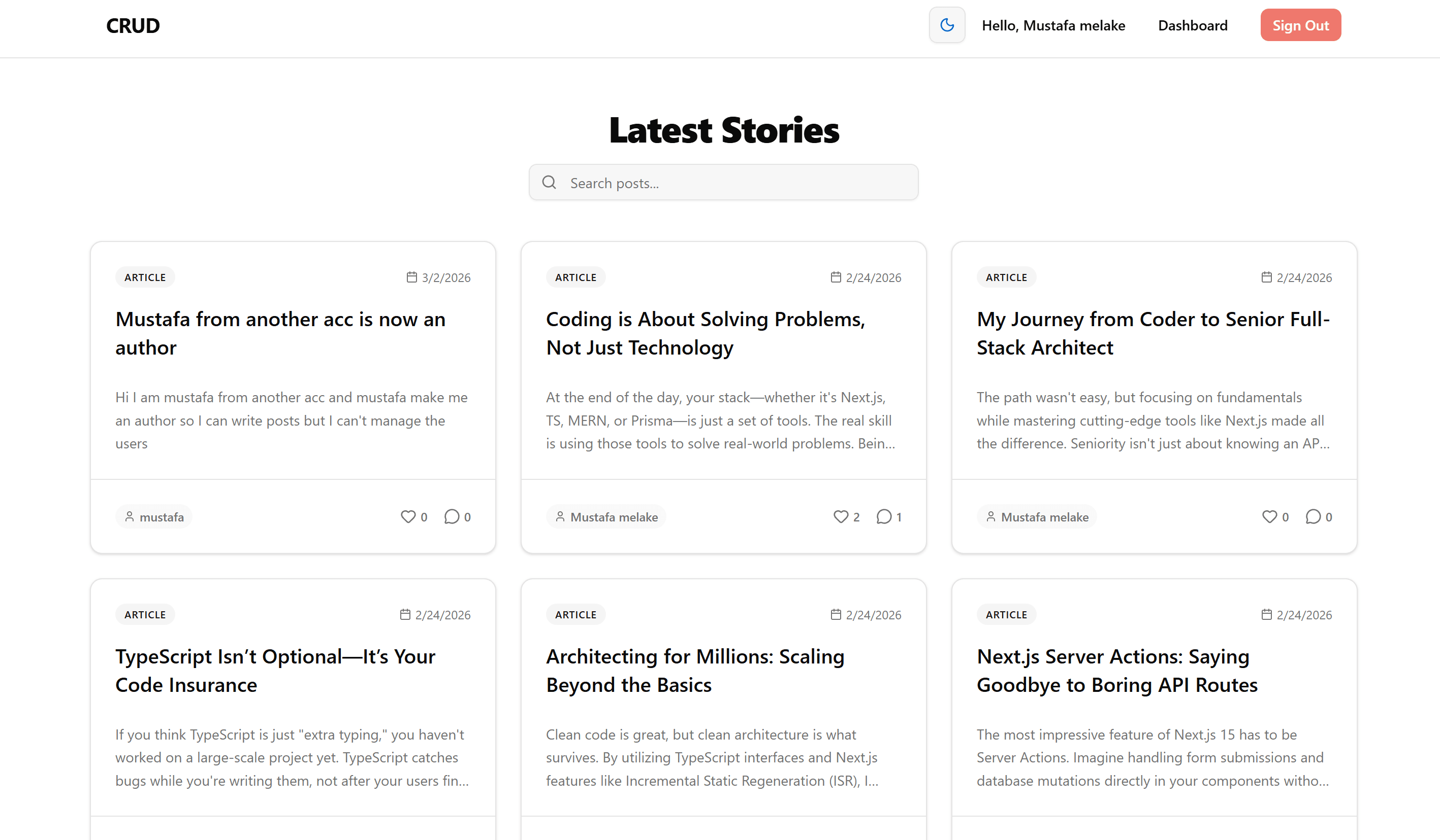 StoryFlow - Modern Blog System
